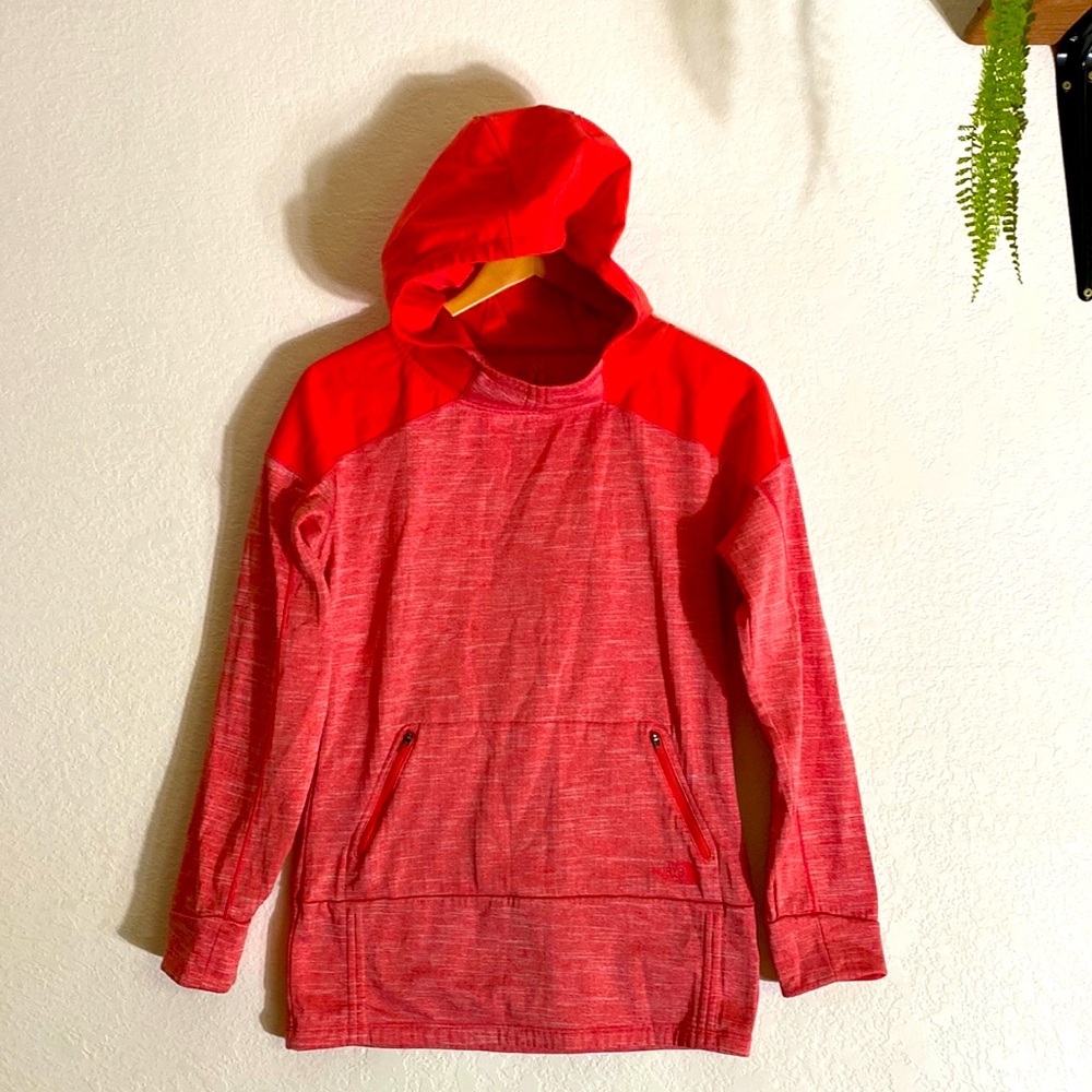 The North Face Women’s Dynamix Hoodie Orange/Pink Long Sleeve Jacket Small Coral